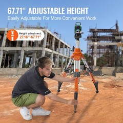 VEVOR Laser Level Tripod Stand 5/8″-11 Thread 27.16-67.71 in Height Adjustment