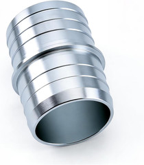 1-1/2 Inch Hose Barb Splice Coupler Repair Fitting, 2 Pack Aluminum Hose Barb Fi