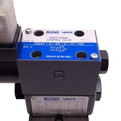 Tokyo Keiki DG4V-3-2A-U-H-100 Solenoid Valve, 35MPa, 3/8in NPT, 24VDC Coil