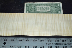 Curly Maple Raw Wood Veneer Sheet 4 x 45 inches 1/42nd 4669-71