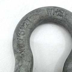 NEW Military Grade MilSpec 6-1/2 Ton WLL 7/8 Inch Anchor Shackle With Screw Pin