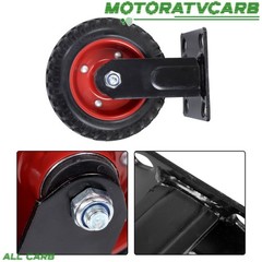 ALL-CARB 6 Inch Caster Wheels Set of 4 (2 Swivel & 2 Fixed), Heavy Duty Casters