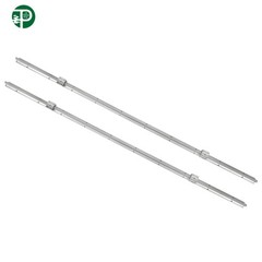 For DIY 2Pcs SBR12-1500mm Linear Shaft Rail,4× SBR12UU Square Type Bearings