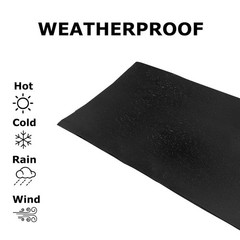 FastSeal RV Roof Tape 4in x 10ft Black UV Resistant Roof Sealant for Eternabond