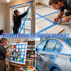JIMROLA 4 Rolls Blue Painters Tape
