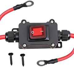 12V 24V IP67 DPST 25A On Off Inline Switch SAE Cable Heavy Duty Toggle