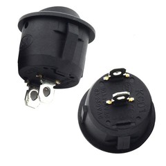10x Circle Rocker Switches Round Small Mini ON/OFF AC 125V/250V Car/Truck DC 12V