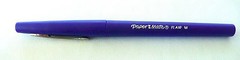 PAPER MATE Flair Felt Tip Blue Pens SET OF 12 Office/School Supplies >NEW<