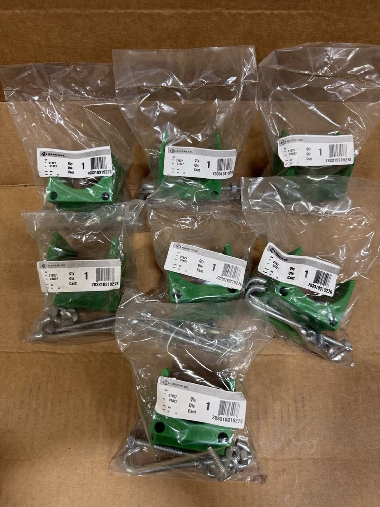 Lot of 7 – Greenlee 31927 Mounting Clip for Haines Cable Tray Roller – New