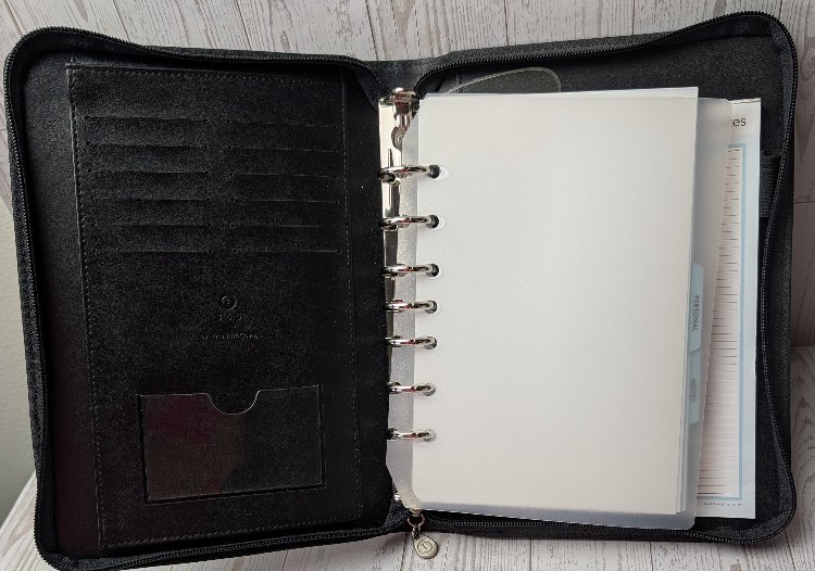 Franklin Covey 365 7 Ring Planner Binder Zip Around 10 X 8 Faux Leather Filled