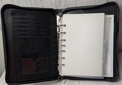 Franklin Covey 365 7 Ring Planner Binder Zip Around 10 X 8 Faux Leather Filled