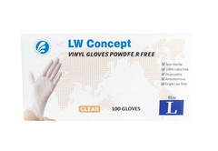 100pcs Clear Vinyl Gloves | Powder Free Latex Free | Food Safe for Cleaning