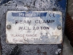 ProCraft W.L.L. 2 Ton WLL Beam Clamp – Fasteners
