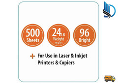 Pen+Gear Premium Bright Paper, 8.5″ x 11″, 96 Bright, White, 24 lb