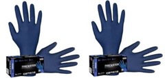 SAS Safety 6604 Thickster X-Large Textured Exam Grade Latex Gloves, Blue(2 Pack)