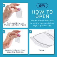 3″ x 8″ Long Zip Bags, 1000 Pack, Clear Plastic Reclosable Zip Baggies, 2 Mil…