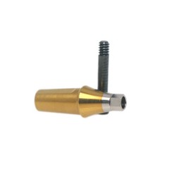 Dental Mini Straight Transfer Abutment Hex Fits Hiossen Osstem Ø4.5mm Platform