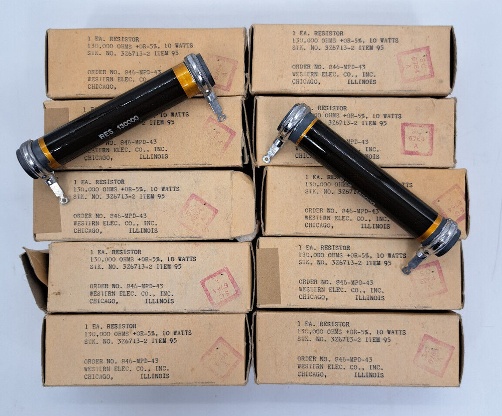 Vintage Western Electric Resistor Lot of 10