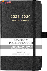 2026-2029 Pocket Planner – 3 Year Monthly Planner 2026-2029, Jul.2026 – Jun.2029