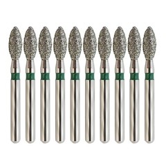 Dental Diamond Burs FG Egg Football Fine Coarse High Speed Friction Grip 379 368