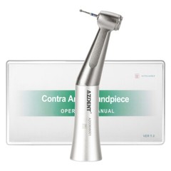 AZDENT Dental Slow Speed Contra Angle Handpiece 1.6mm Friction Grip Push Button