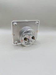 NOS Heathkit Simpson 4.5″ Rectangular Panel Meter RMS Volts DB 200uA 1329 W/ Box