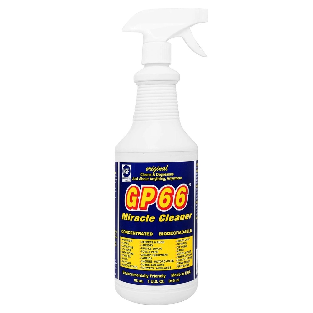 GP66 Green Miracle Cleaner Super 32 Fl Oz (Pack of 1), Blue Yellow White Red