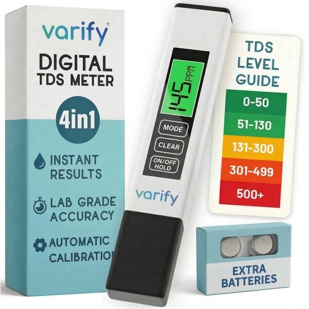 Instant 4-in-1 TDS Meter Digital Water Tester for Drinking | 1 Pack