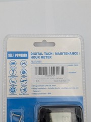 Tach Hour Meter Digital LCD Inductive Tachometer Timing Self-Powered IP68 Retail