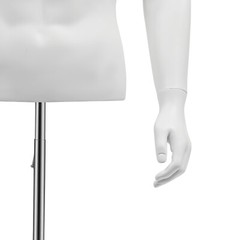 Male Mannequin Torso Manikin Dress Form 4.27-6.56ft Height Adjustable Detachable