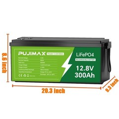 12V 300AH LiFePO4 Lithium Battery 15000+ Deep Cycle BMS for Solar RV Off-grid