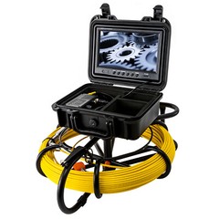 100-300ft Pipe Inspection Camera HD 1200 TVL Drain Sewer Camera 9″ LCD Monitor