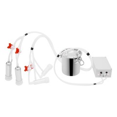 Electric Cow Milker Pulsation Cow Milking Machine with Stainless Steel Bucket
