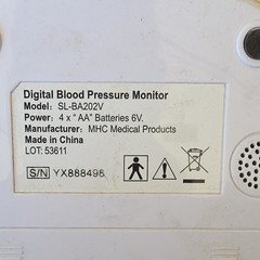 Omron SL-BA202V Arm-Type Digital Automatic BP Monitor w/ Universal Cuff 9-17″