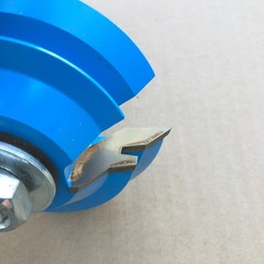 Amana Tool #998 Carbide Tripped Lock Miter 3-Wing Shaper Cutter 45 Degree 3-3/4″