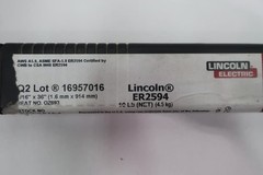 Lincoln Electric ED035194 Er2594 Duplex Stainless Electrode 1/16in X 36in 10lb