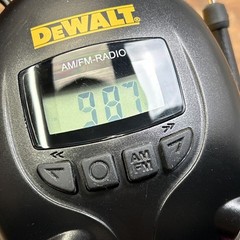 DeWalt DPG15 AM/FM Radio Digital Tune Aux Connection Ear Muffs Headset Headphone