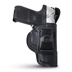 Black Leather Inside The Waistband Holster. Right Hand IWB Concealed Gun Hols…