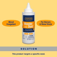 Farnam Wonder Dust Wound Powder for Horses and Show Stock, 4 Ounces 4 Ounce