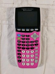 TI-84 Plus C Silver Edition Graphing Calculator PINK with Charging Cable TESTED