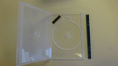 LOT of 25 Nexpak SecureCase DVD Sleeveless Security Cases w/ Blue Locking Clips