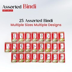 Avador Pack of 25 Sheets Assorted Bindis for Women Multiple Sizes & Designs |…