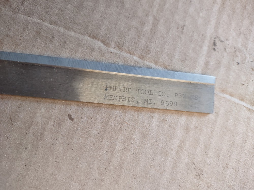P3W HSS Empire “P” Type cut off blade 1/8″ x 3/4″ x 5″