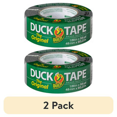 (2 pack) The Original Duck Tape Brand Duct Tape, 1.88 in. x 55 yd Silver