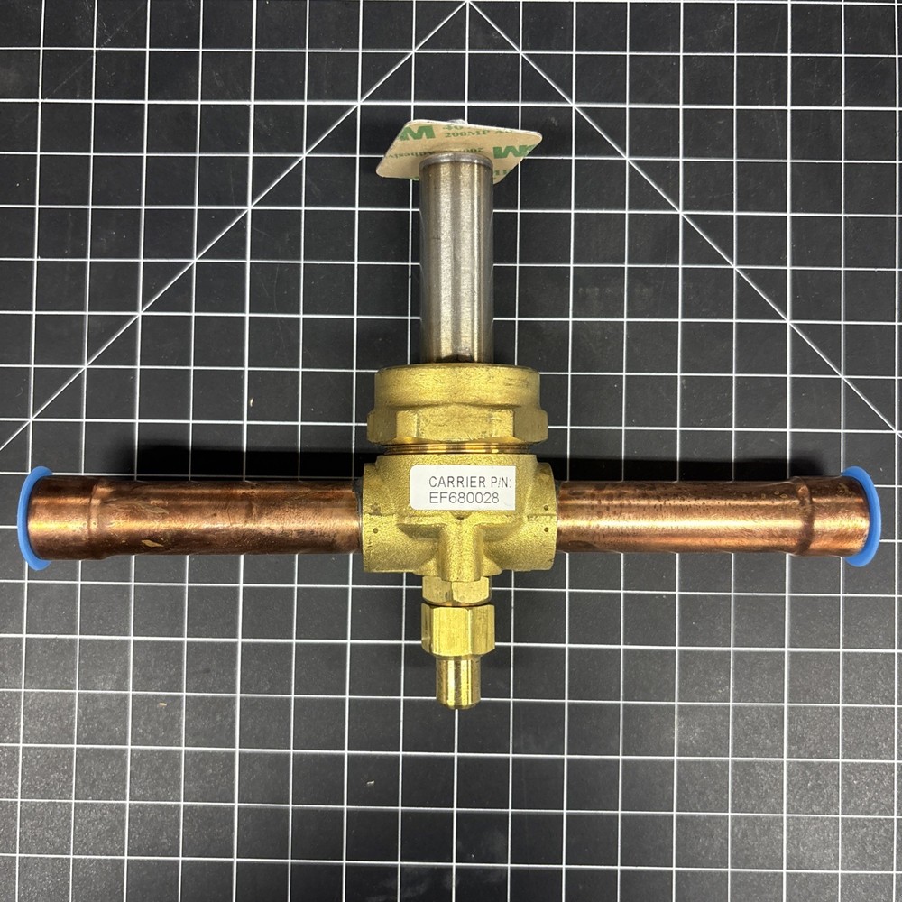 Carrier EF680028 Liquid Line Solenoid Valve 5/8″ ODF NOS Factory Authorized Part