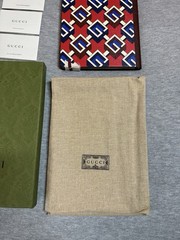 Authentic Gucci Luxury Notebook Journal Geometric G Red Blue New With Gift Box