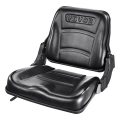 Universal Forklift Seat, Fold Down Tractor Seat with Adjustable Angle Back and M