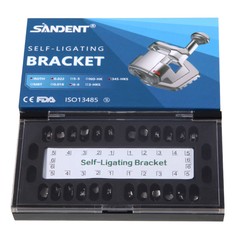 SANDENT Dental Orthodontic Self-Ligating Brackets Braces Mini Roth 022 Hook 345