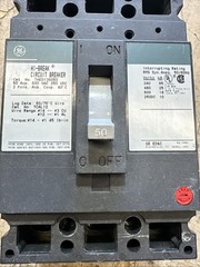 🔴GE GENERAL ELECTRIC THED136050 Circuit Breaker 50 Amp 50A 600V‼️New Takeoff