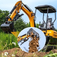 11.8in Digging Bucket Attachments for Mini Excavator, 300mm Trench Buckets wi…